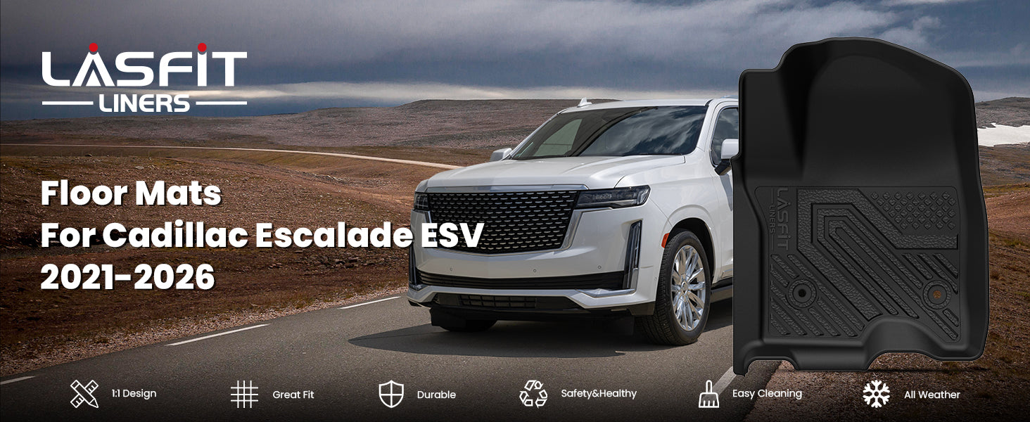 Cadillac Escalade ESV 2021-2026-Floor-Mats-Cargo-Mat