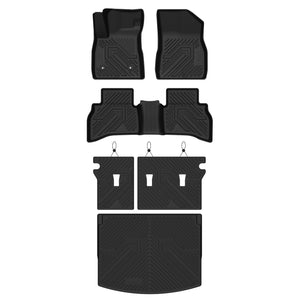 Fit for 2021-2026 Chevrolet Trailblazer 1st & 2nd Row & Cargo Mat, Fit Upper Cargo Deck Position Only