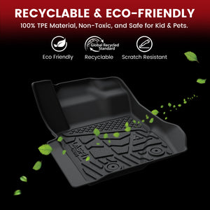 Fit for 2021-2026 Ford Bronco Floor Mats & Cargo Mat TPE Material