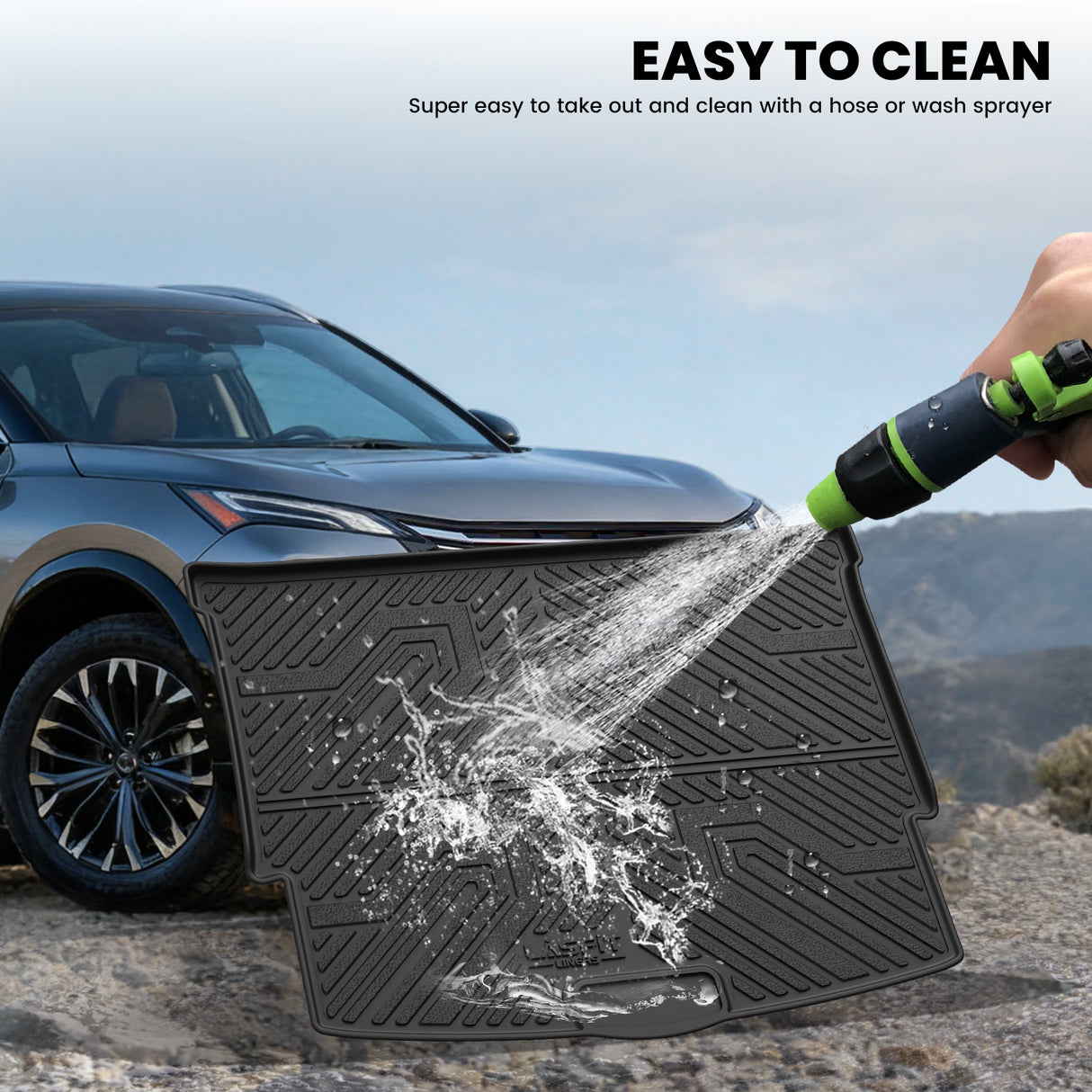 Fit for 2021-2026 Nissan Rogue TPE Material Seatback & Cargo Mats Easy to Clean