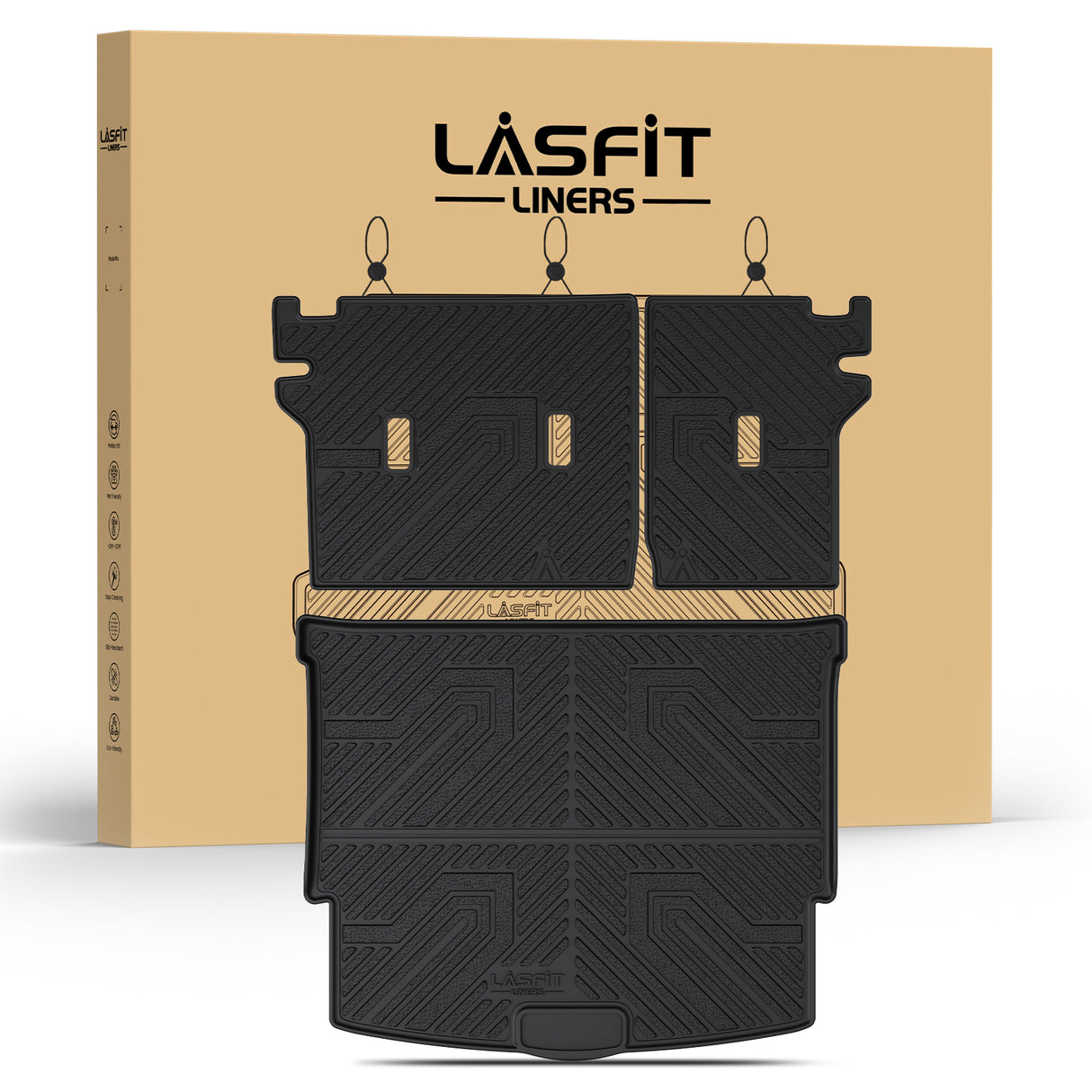 Fit for 2021-2026 Nissan Rogue TPE Material Seatback & Cargo Mats