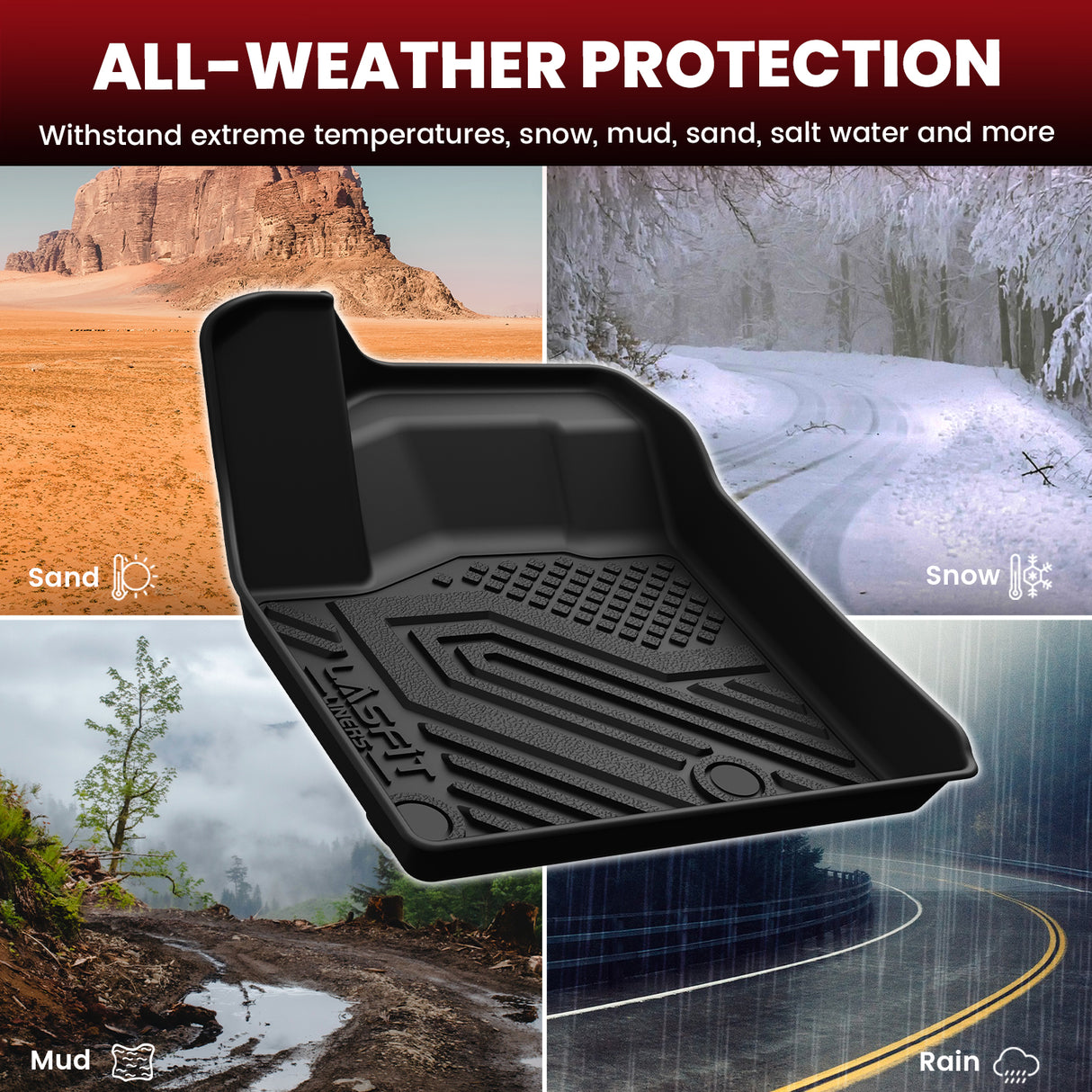 2021-2026 Nissan Rogue Floor Mats & Seatback & Cargo Mats All Weather