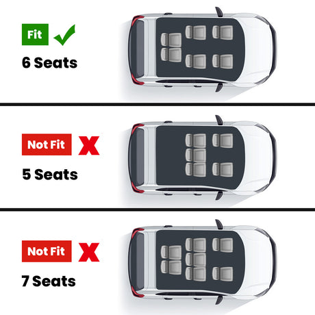 Fit for 2021-2026 Tesla Model X & X Plaid Floor Mats TPE Material, Fit 6-Seat ONLY