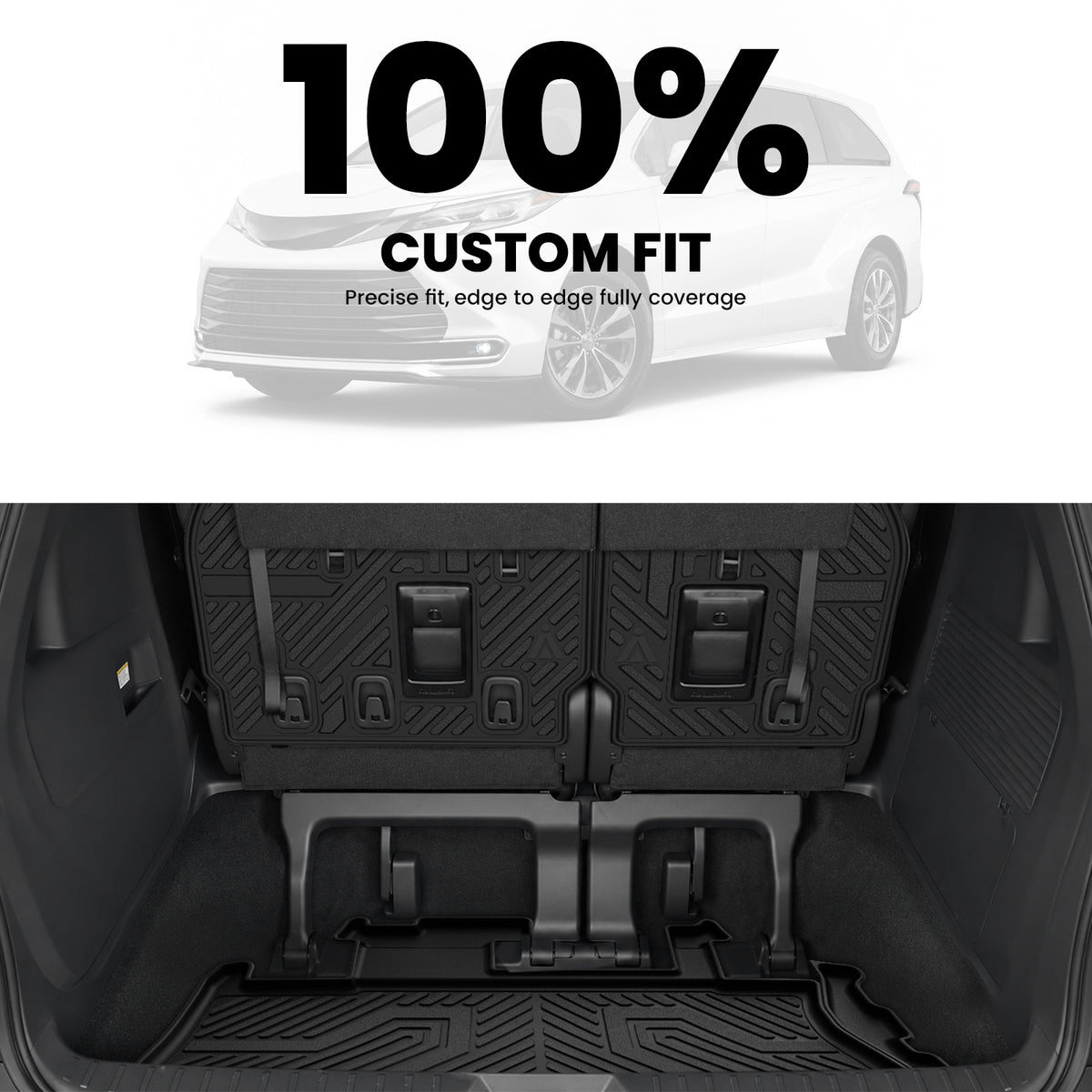 2021-2026 Toyota Sienna Seatback & Cargo Mats 100% Custom Fit