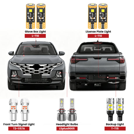 Lasfit led bulbs for 2022-2023 Hyundai Santa Cruz