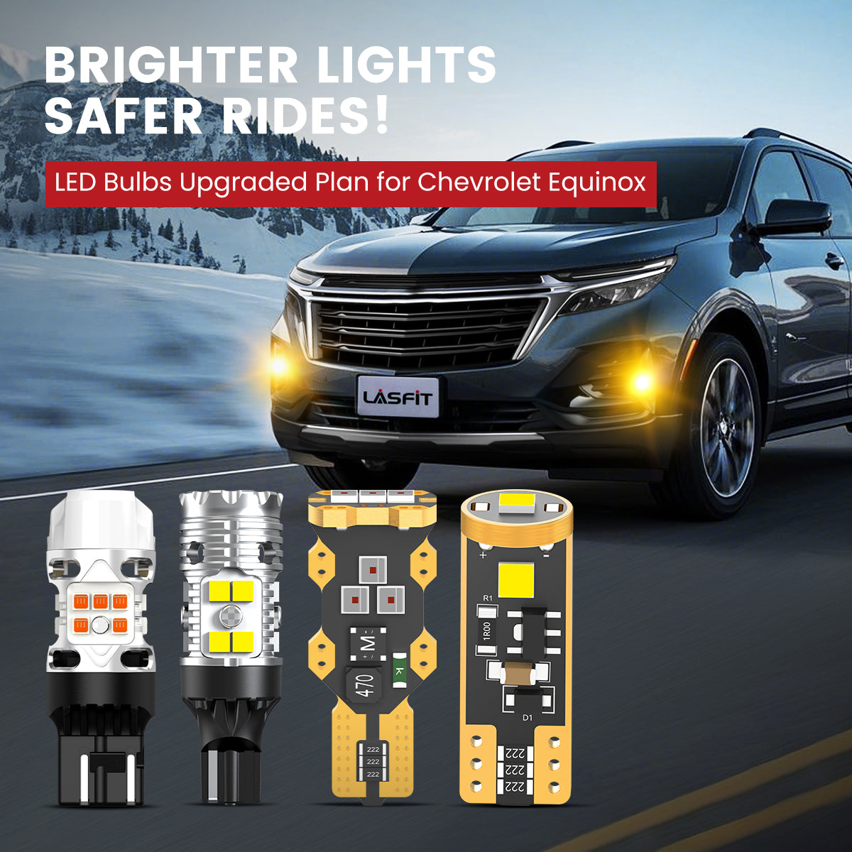Lasfit LED Bulbs for 2022-2024 Chevrolet Equinox
