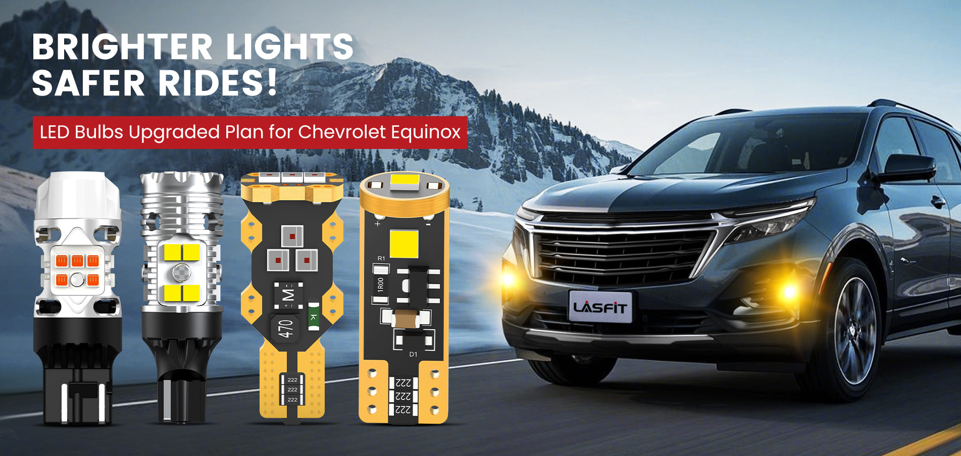 Lasfit LED Bulbs for 2022-2024 Chevrolet Equinox