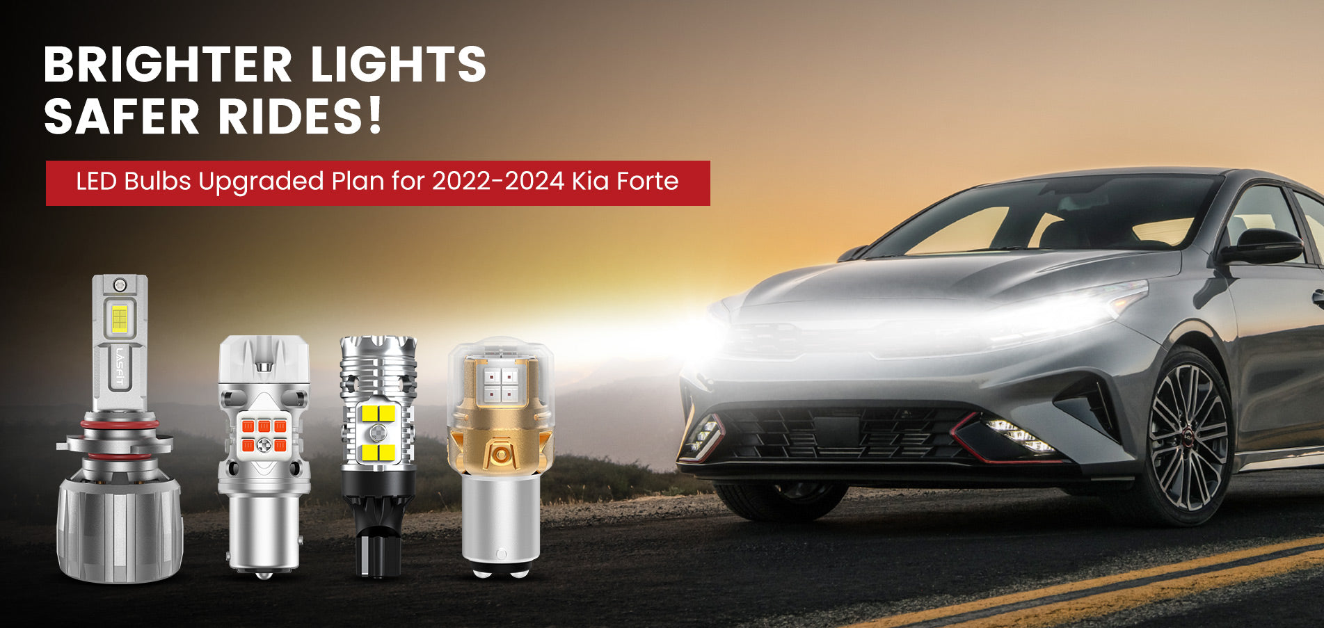 Lasfit LED Bulbs for 2022-2024 Kia Forte