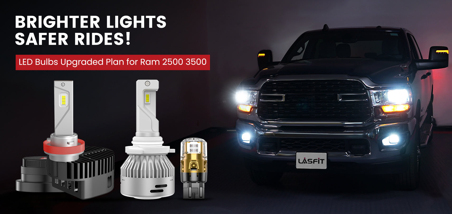 Lasfit LED Bulbs for 2019-2024 Ram 2500 3500
