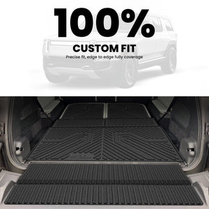 Fit for 2022-2024 Rivian R1S Floor Mats / Backrest Mats & Cargo Mat