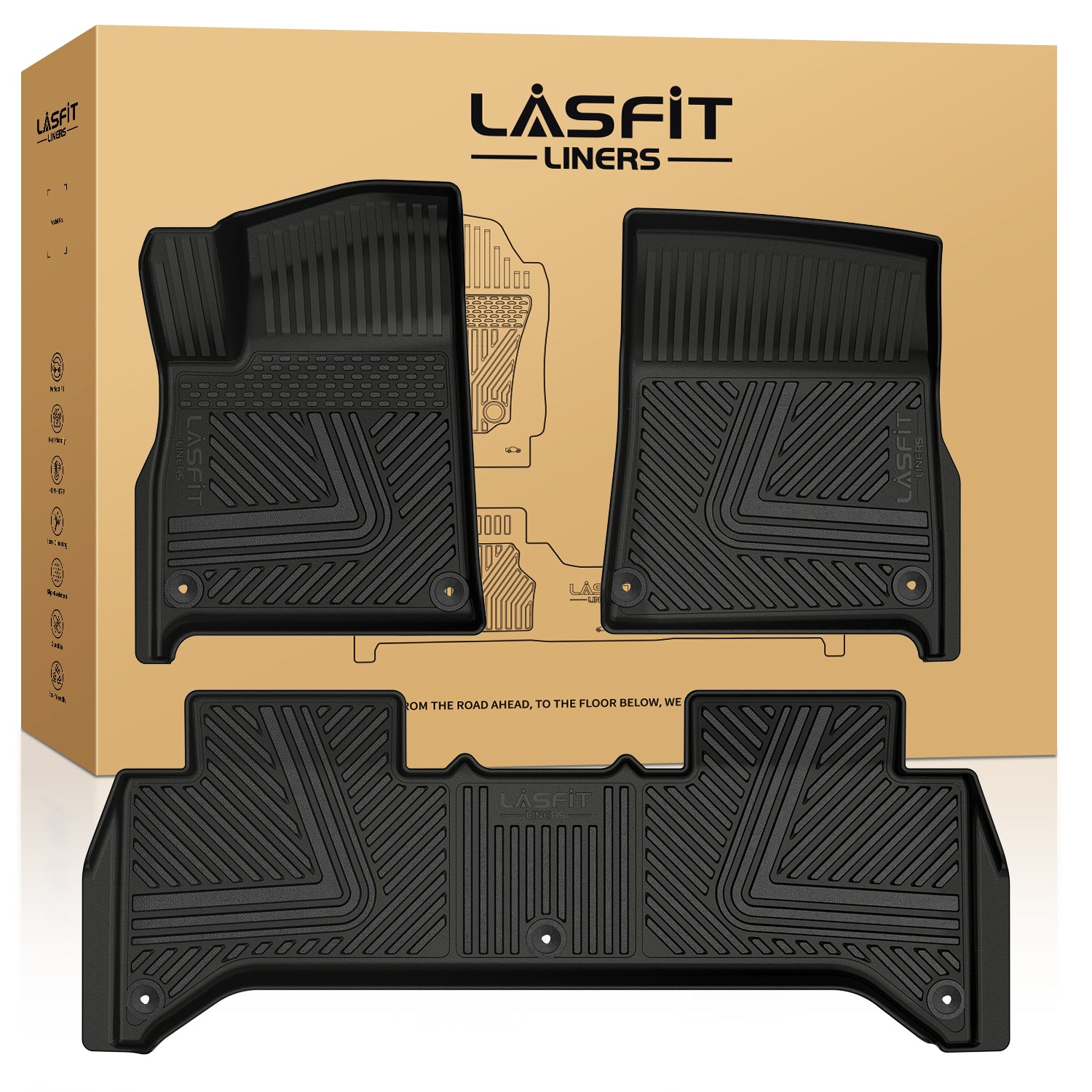 Fit for 2022-2024 Rivian R1T Floor Mats or Cargo Mat or Frunk Mat