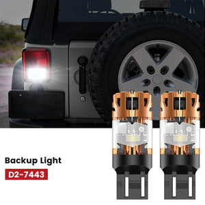 Lasfit 7443 led backup light fit for 2022-2025 Jeep Wrangler 4xe