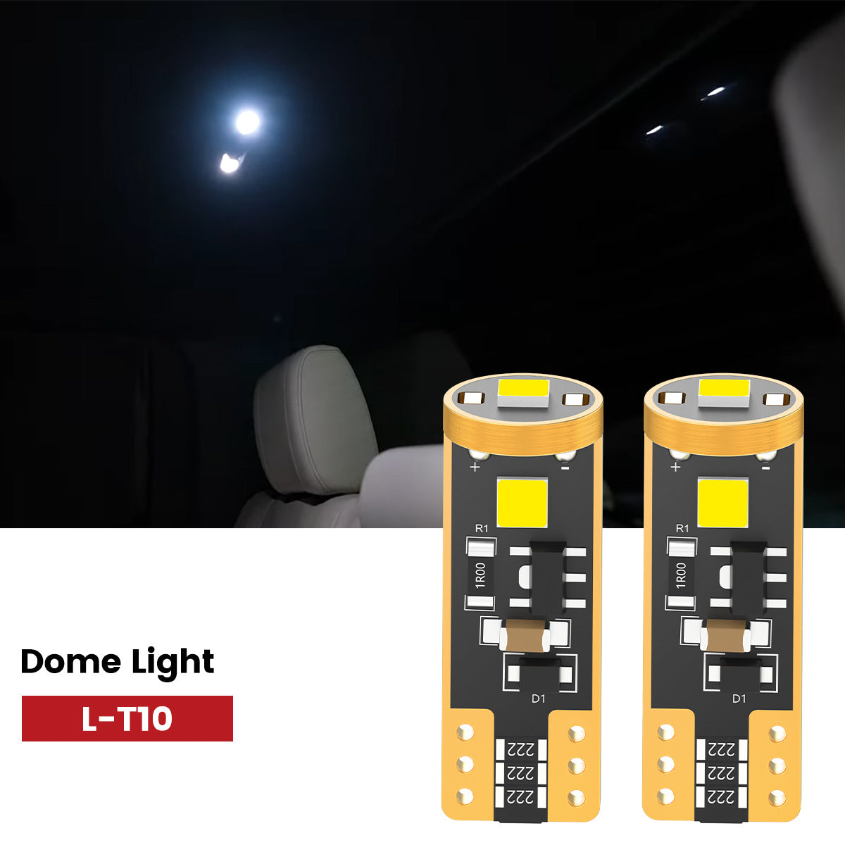 Lasfit 168 led dome lights fit for 2022-2025 Toyota Tundra