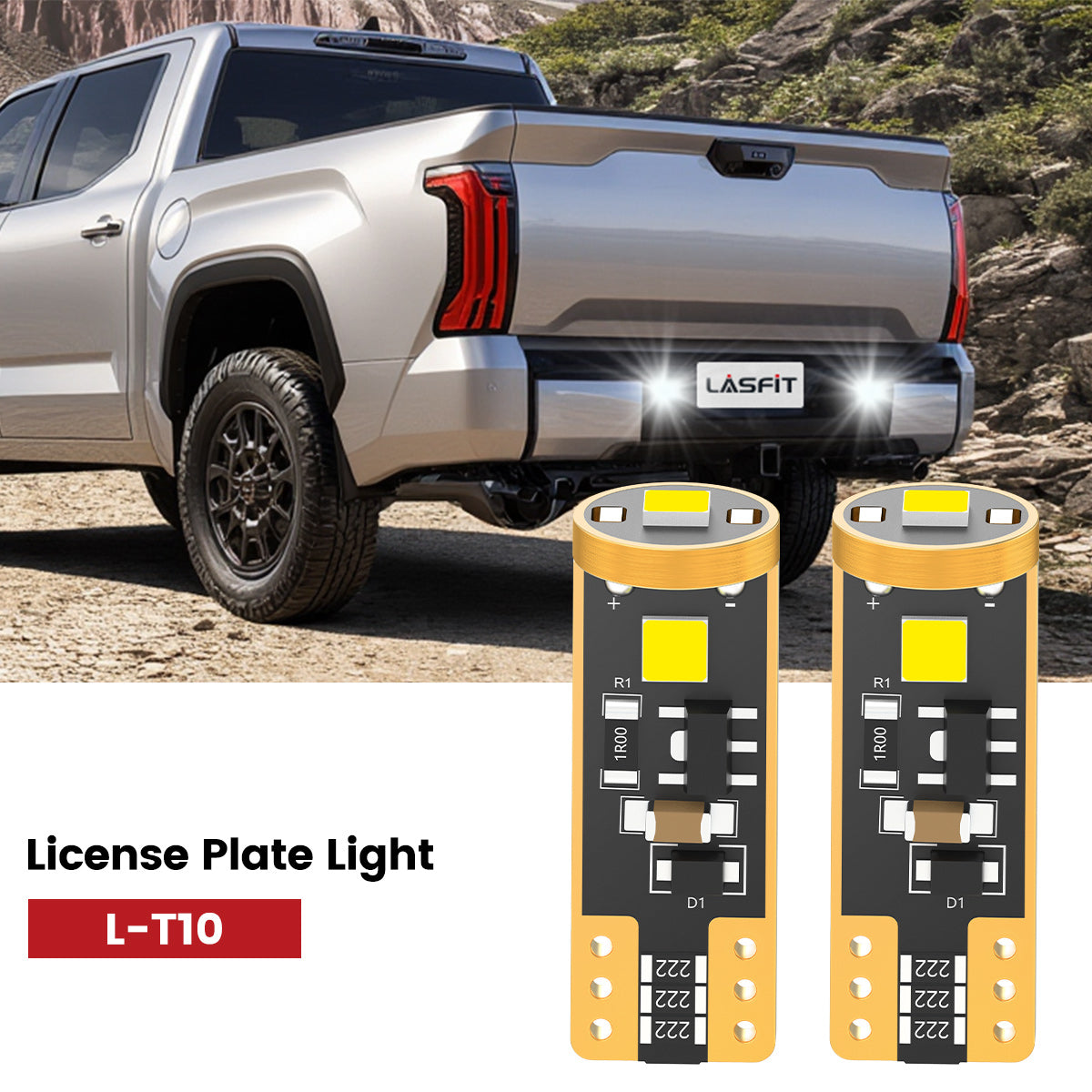 Lasfit 168 led lincese plate lights fit for 2022-2025 Toyota Tundra
