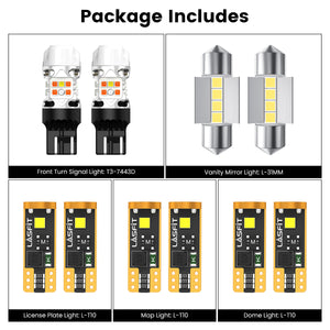 Lasfit combo package led bulbs for 2022-2025 Toyota Tundra SR/SR5/Limited