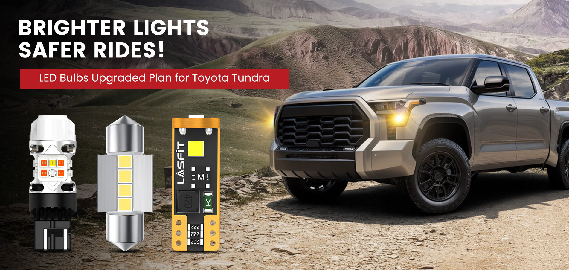 Lasfit LED Bulbs for 2022-2025 Toyota Tundra