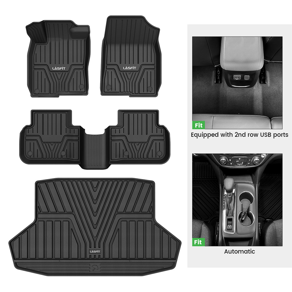 Fit for 2022-2025 Honda Civic Floor Mats (Automatic & Gasoline Only) / Cargo Mat