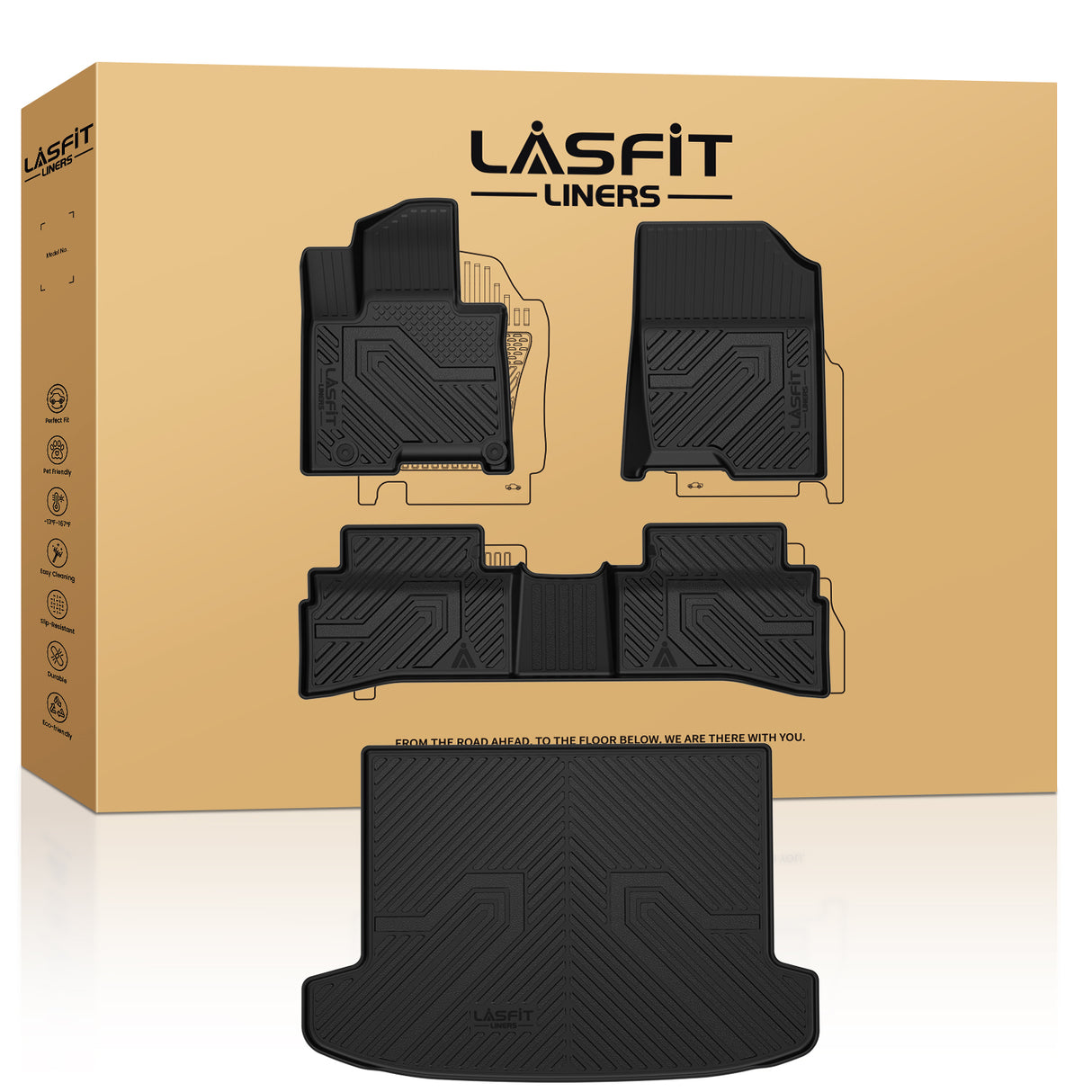 Fit for 2022-2025 Hyundai Tucson Floor Mats & Cargo Mat, Fit Gas Only, Not For Hybrid/PHEV or Cargo With Subwoofer