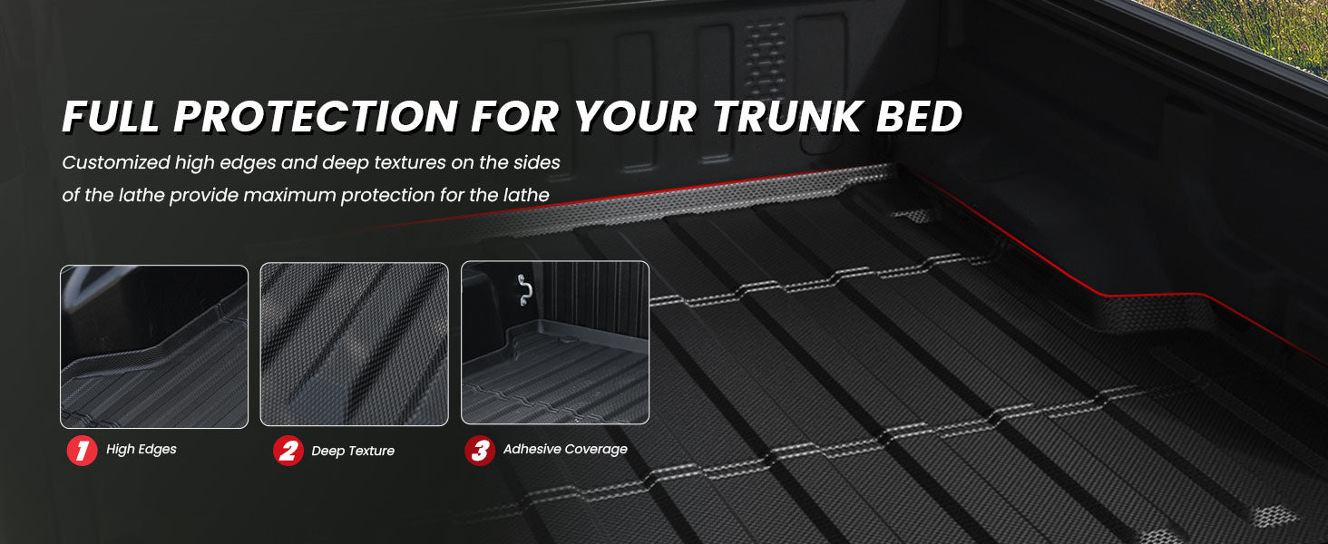 Jeep Gladiator 2020-2025 full protection truck bed mat