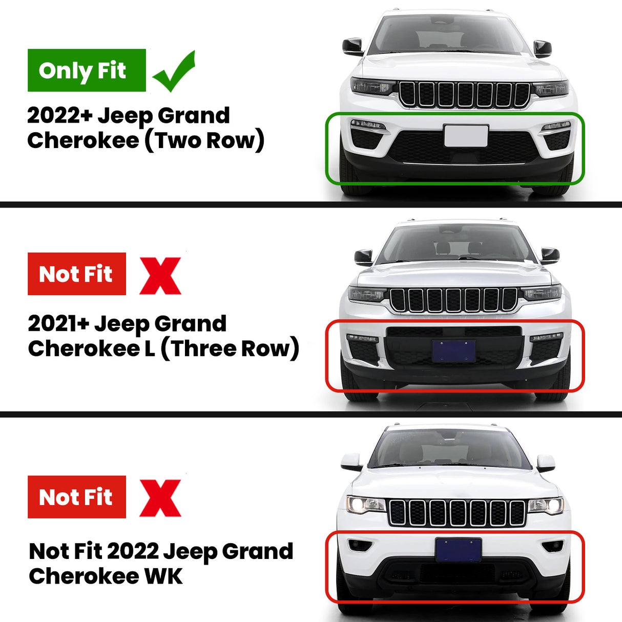 Fit for 2022-2025 Jeep Grand Cherokee WL (Include 4xe) All-Weather Floor Mats / Cargo Mat