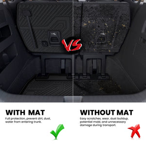2022-2025 Kia Carnival Gas Cargo Mat & Seatback Mats After Installation