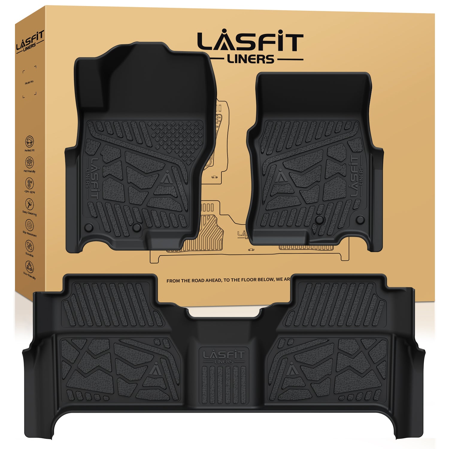 デプス キムケン　ネズマーラット　ネズマラット　バスブリゲード　XXXL レア Fit for 2022-2026 Nissan Frontier TPE Floor Mats