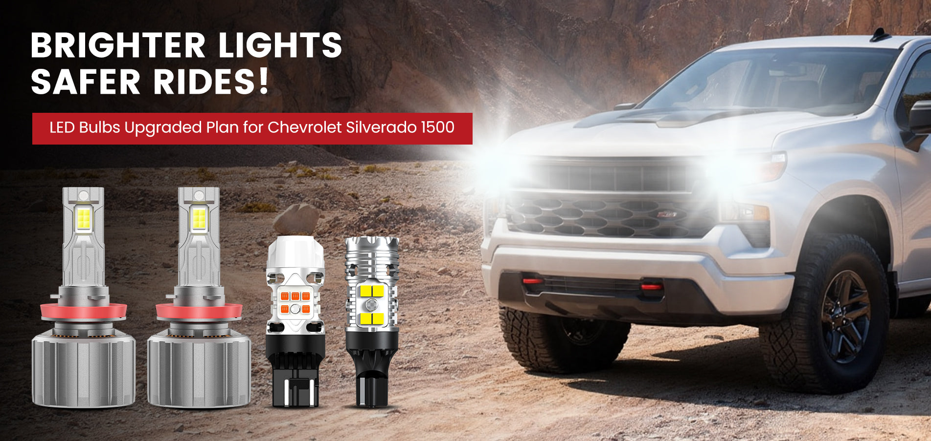 Lasfit LED Bulbs for 2022-2026 Chevrolet Silverado 1500