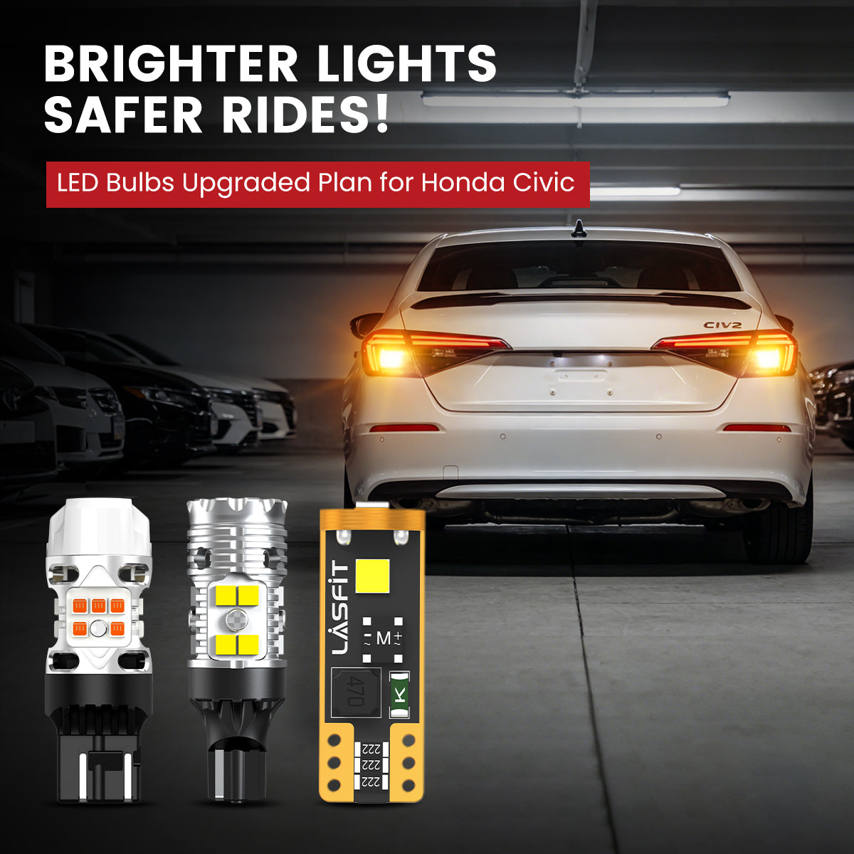 Lasfit LED Bulbs for 2022-2026 Honda Civic