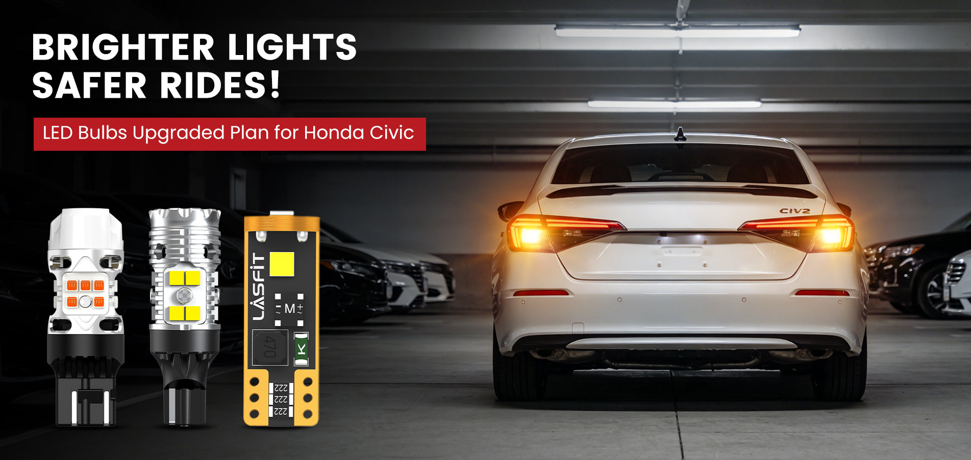 Lasfit LED Bulbs for 2022-2026 Honda Civic