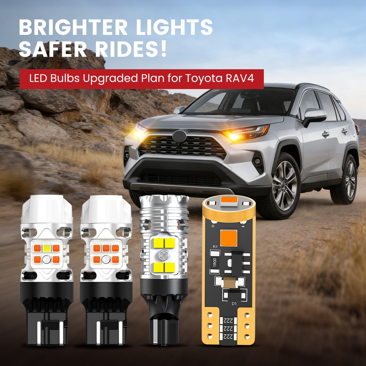 Lasfit LED Bulbs for 2022-2026 Toyota RAV4