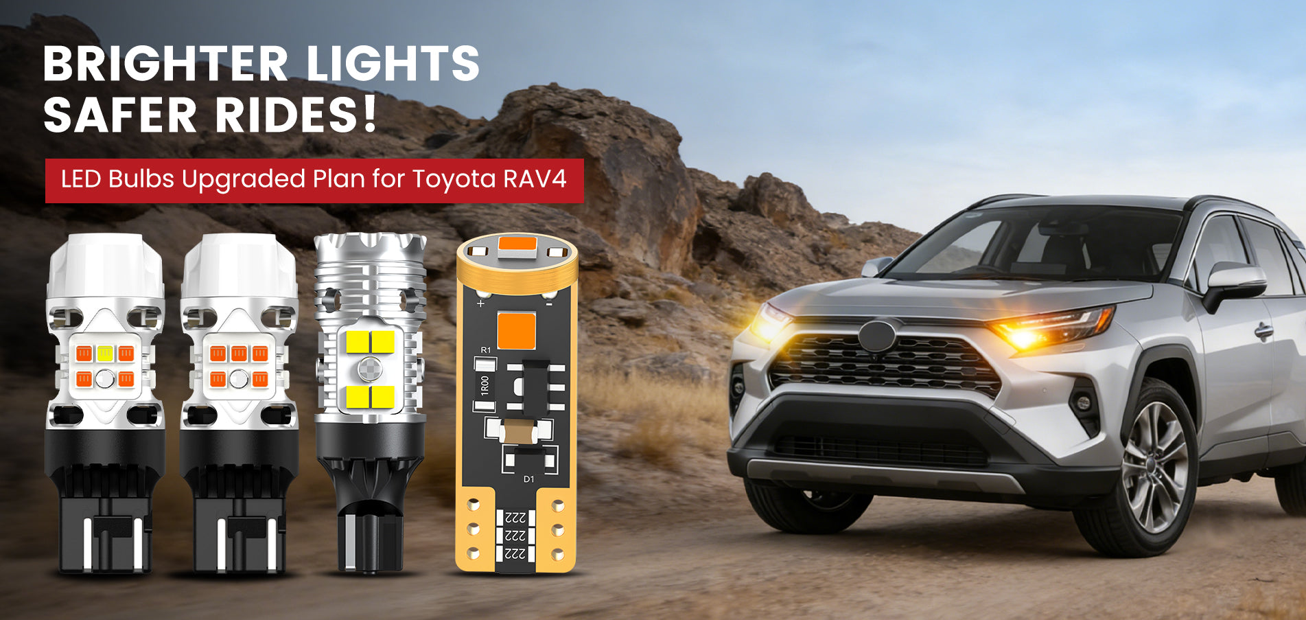 Lasfit LED Bulbs for 2022-2026 Toyota RAV4