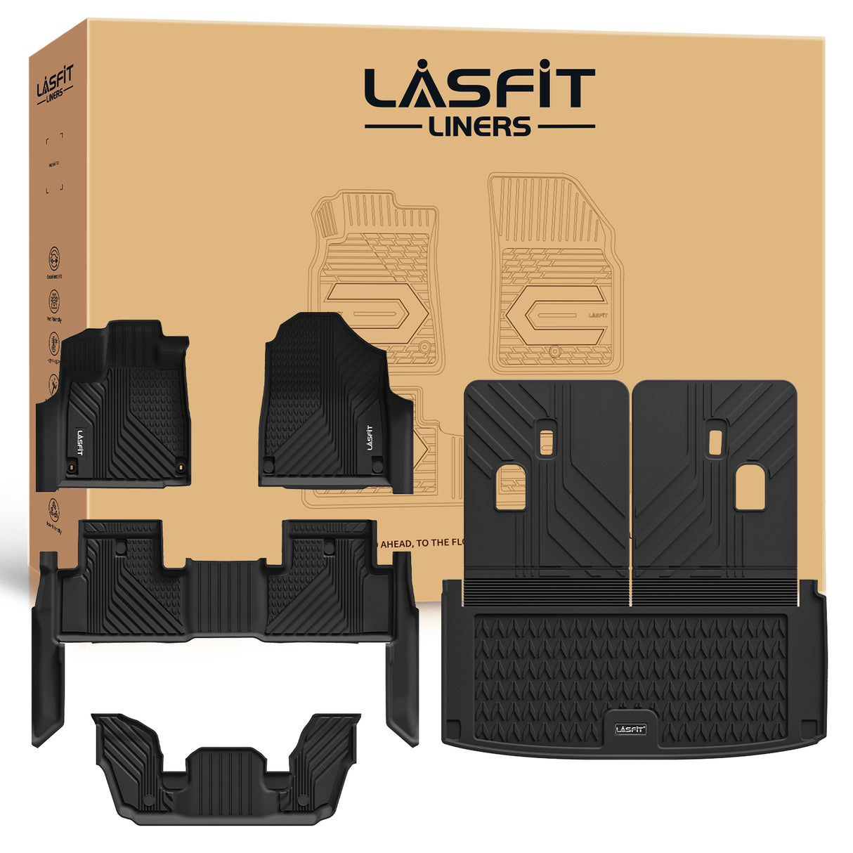 Fit for 2022-2026 Acura MDX Floor Mats / Cargo & Seatback Mats