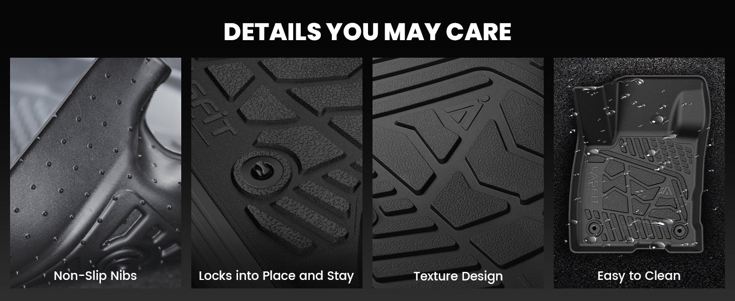 Anti-slip Features 2022-2026 Ford Maverick floor mats