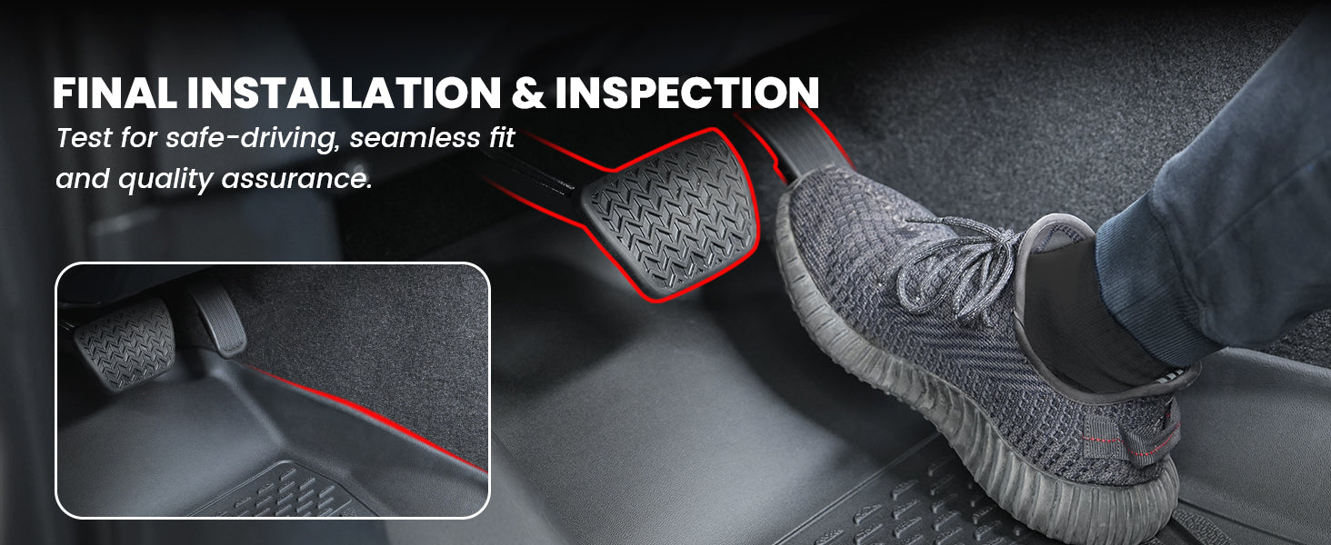 Final QC on 2022-2026 Ford Maverick Floor Mats