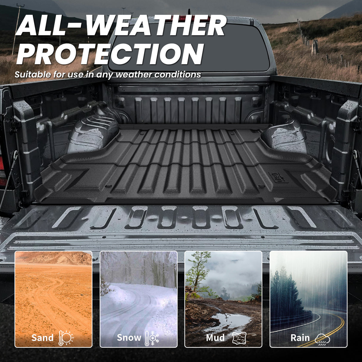 2022-2026 Nissan Frontier Heavy Duty 6FT Custom Truck Bed Mat All Weather Protetion