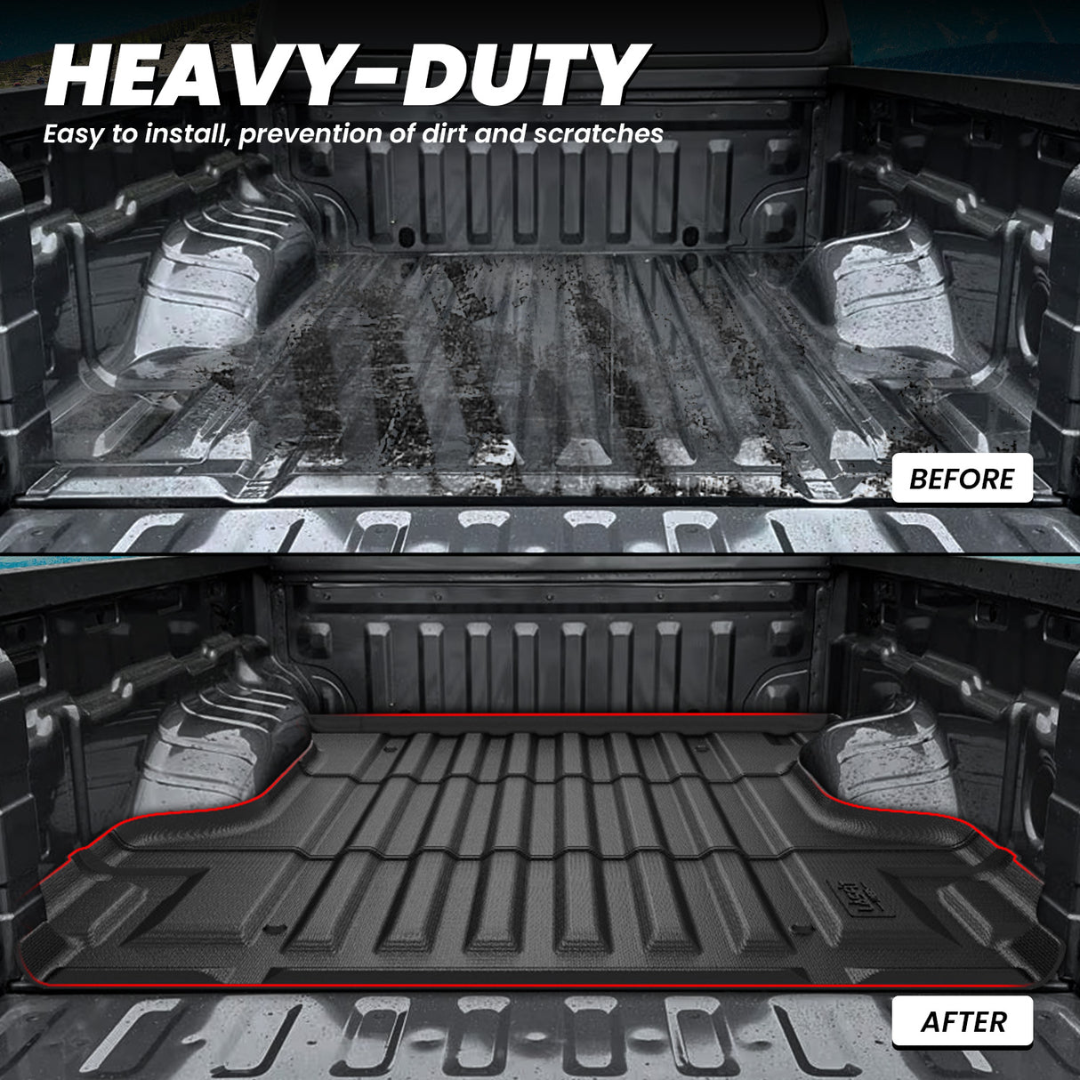 2022-2026 Nissan Frontier Heavy Duty 6FT Custom Truck Bed Mat Protect