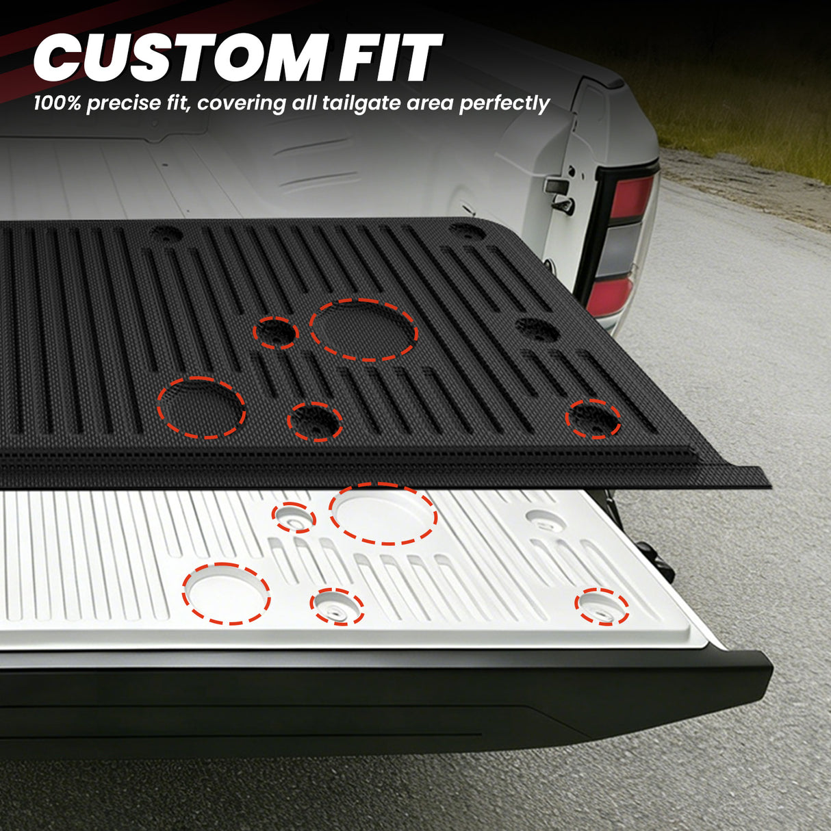 Fit for 2022-2026 Nissan Frontier Heavy Duty Tailgate Mat Custom Fit