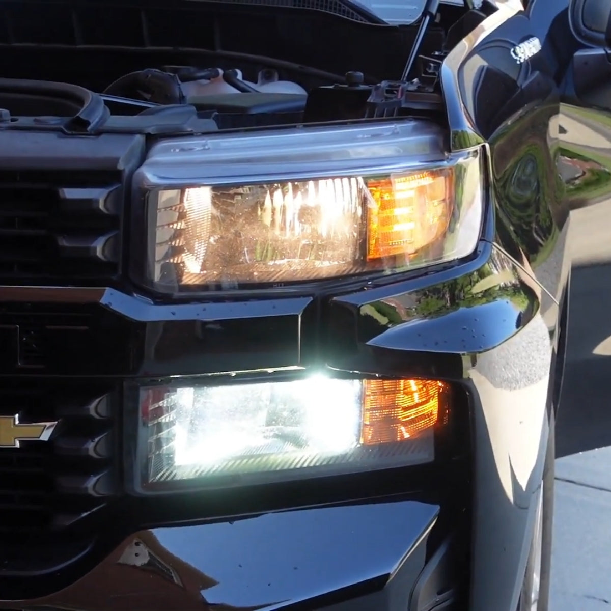2022 Chevy Silverado 1500 LTD headlight bulbs brightness