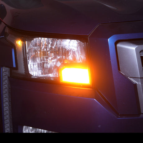 Lasfit 7443 led front turn signal lights for 2022 Nissan Frontier