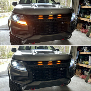 7443 7444 Switchback CanBus LED Bulbs Front Turn Signal Lights | Error Free Anti Hyper Flash CK Socket, T3 Series Upgraded Version | 2 Bulbs