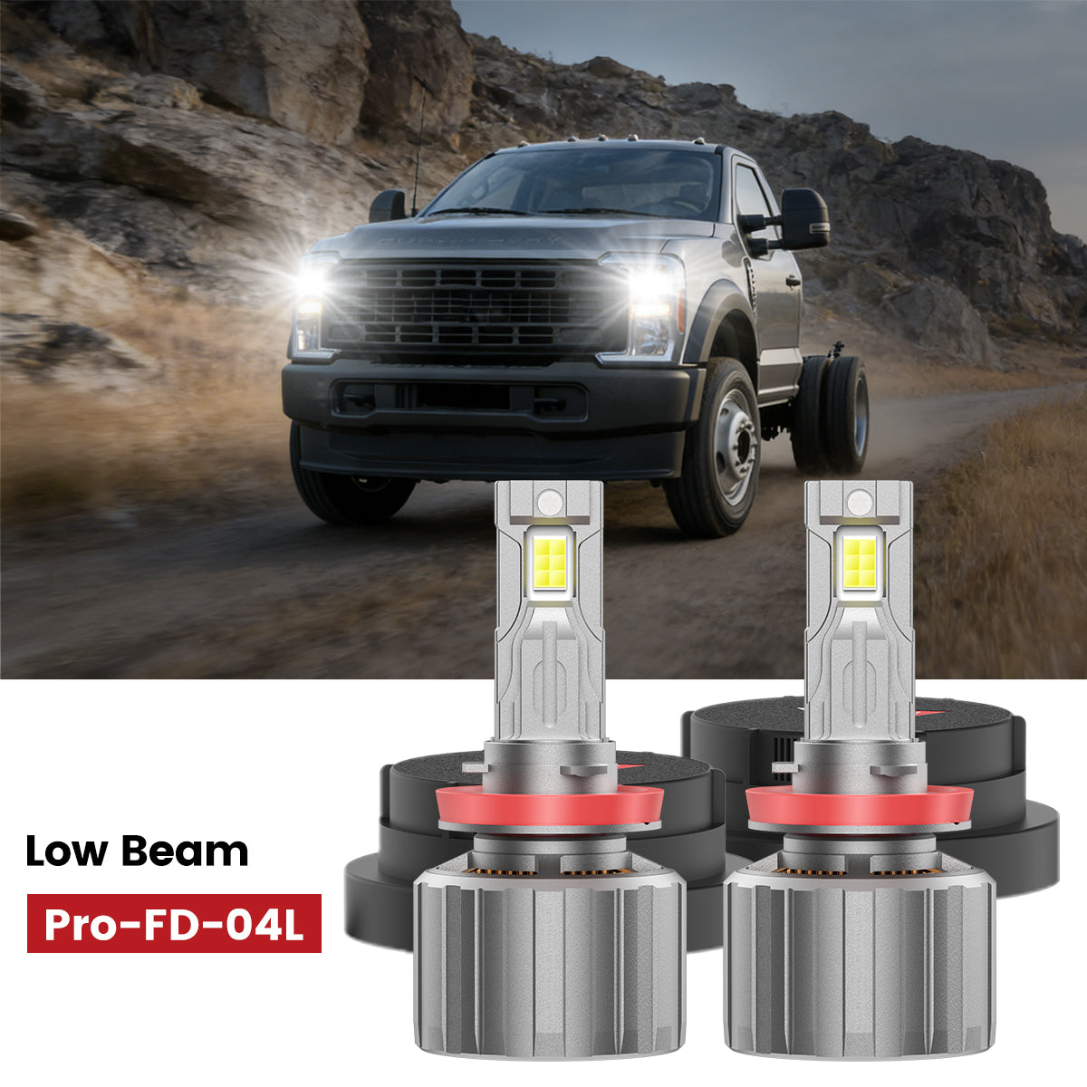 Custom Engineered for 2023-2025 Ford Chassis Cab F-350/450/550 LED Bulbs Upgrade