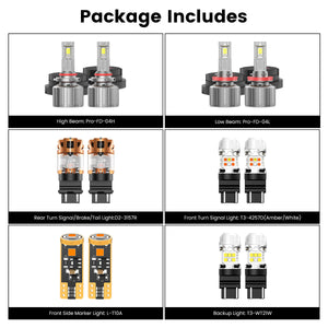 Custom Engineered for 2023-2025 Ford Chassis Cab F-350/450/550 LED Bulbs Upgrade