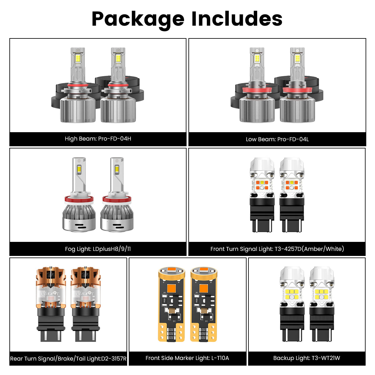 Custom Engineered for 2023-2025 Ford Chassis Cab F-350/450/550 LED Bulbs Upgrade