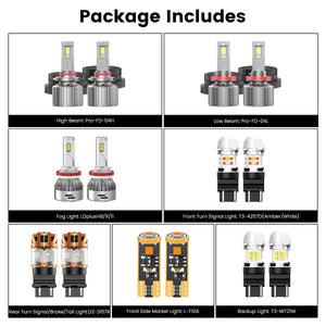 Custom Engineered for 2023-2025 Ford Chassis Cab F-350/450/550 LED Bulbs Upgrade