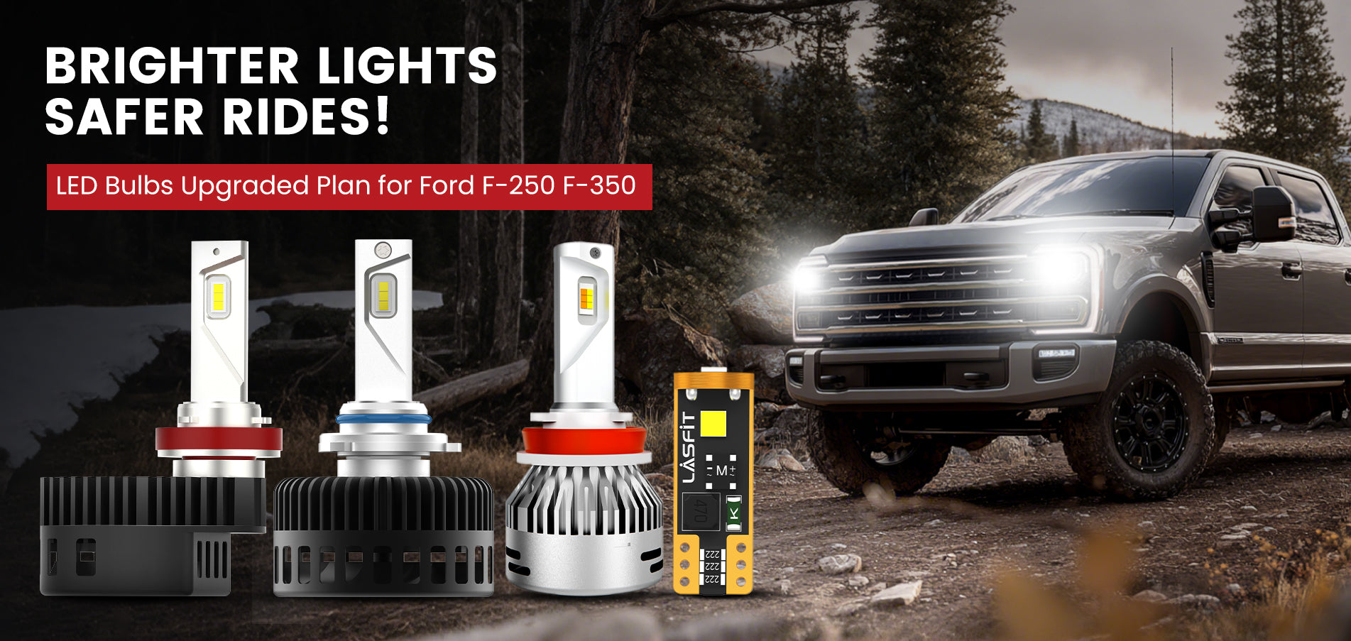 Lasfit best LED Bulbs for 2023-2025 Ford F250 F350