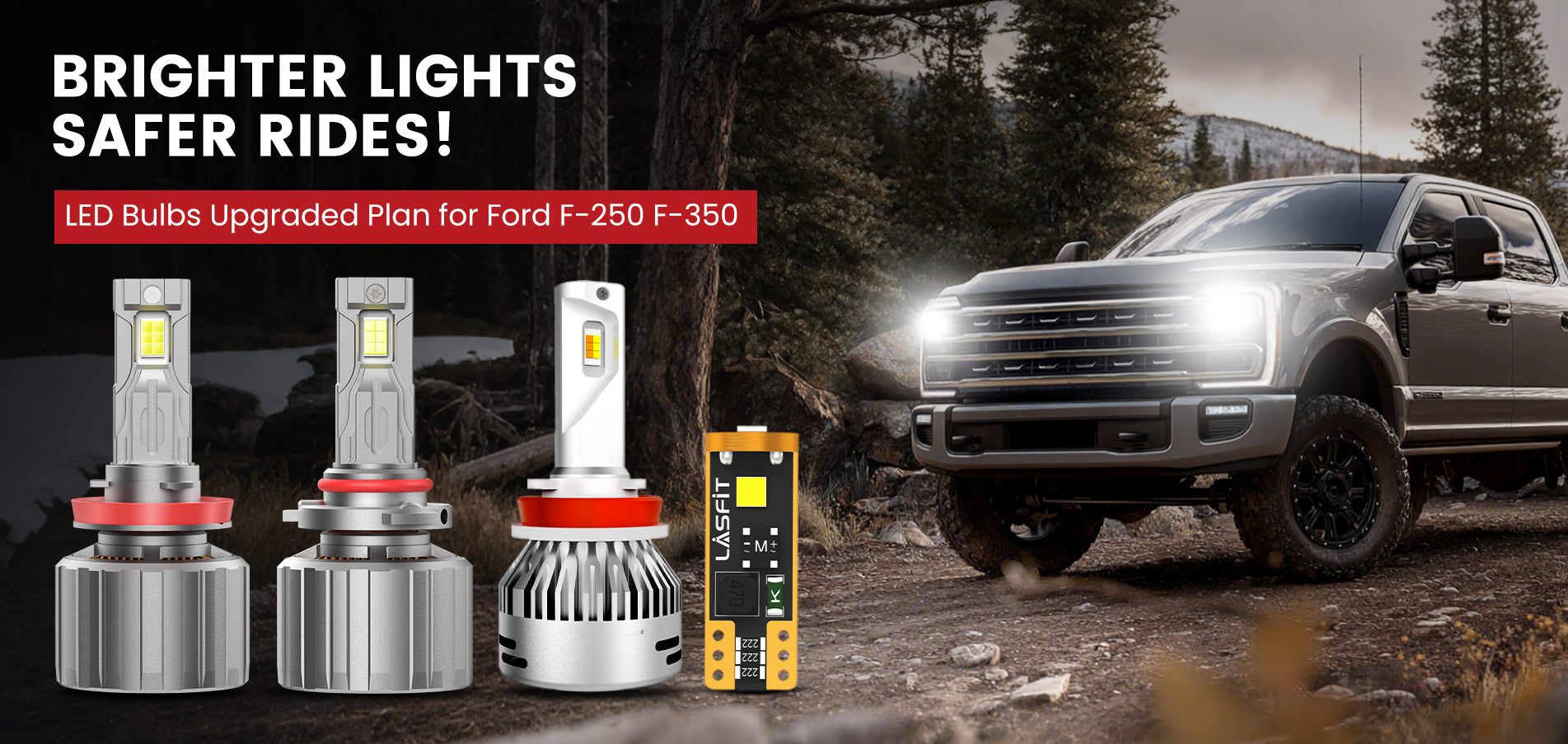 Lasfit best LED Bulbs for 2023-2025 Ford F250 F350