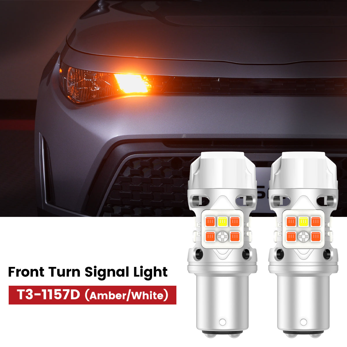 Lasfit 1157 led front turn signal light fit for 2023-2025 Kia Soul