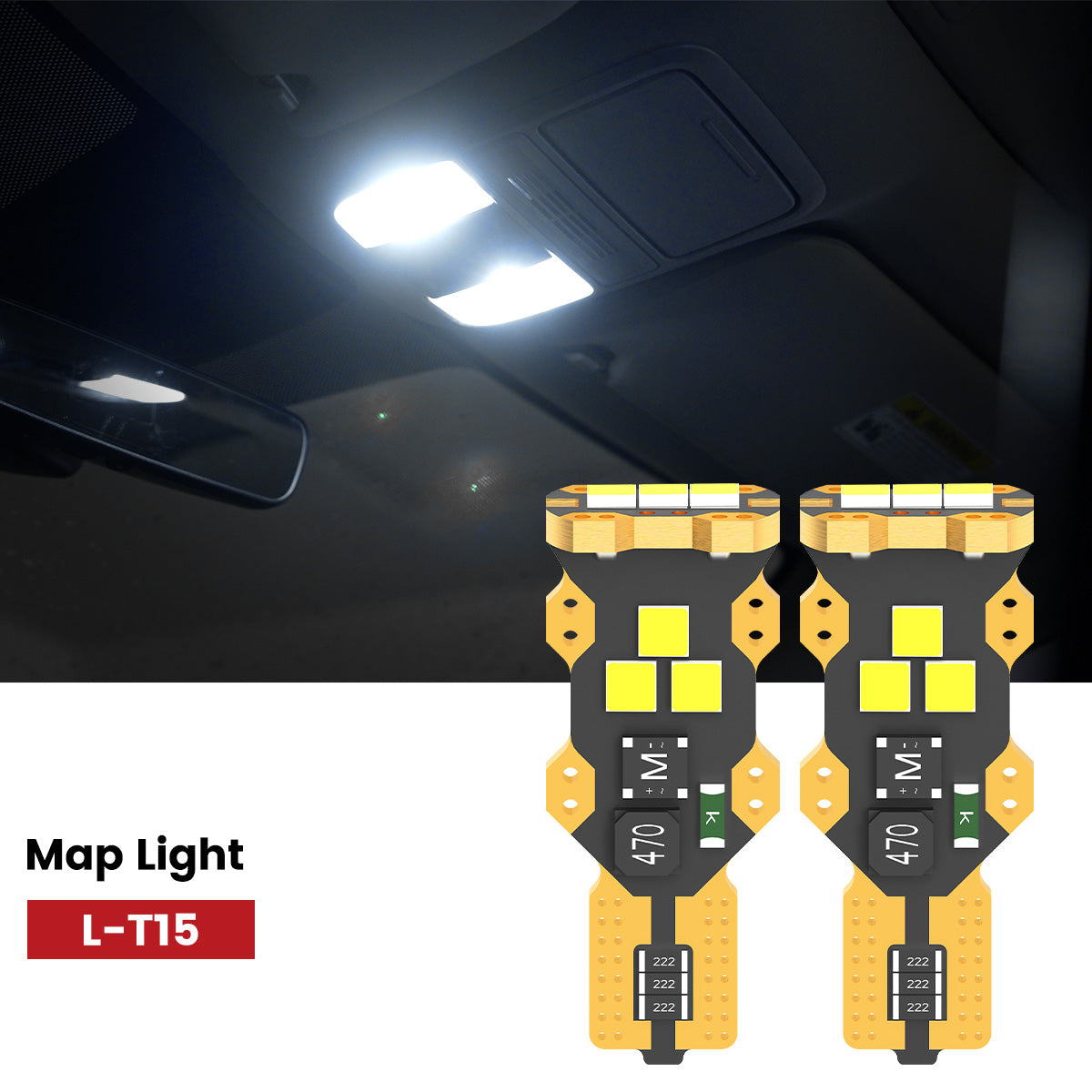 Lasfit 168 led map lights fit for 2023-2025 Kia Soul