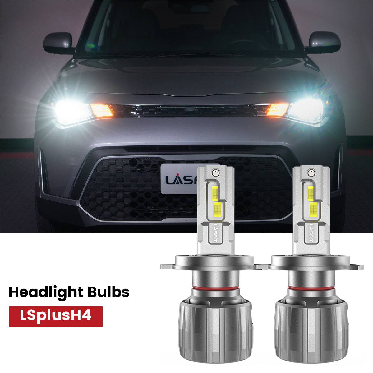 Lasfit H4 led headlight bulbs fit for 2023-2025 Kia Soul