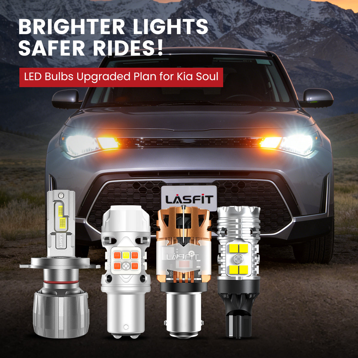 Lasfit LED Bulbs for 2023-2025 Kia Soul
